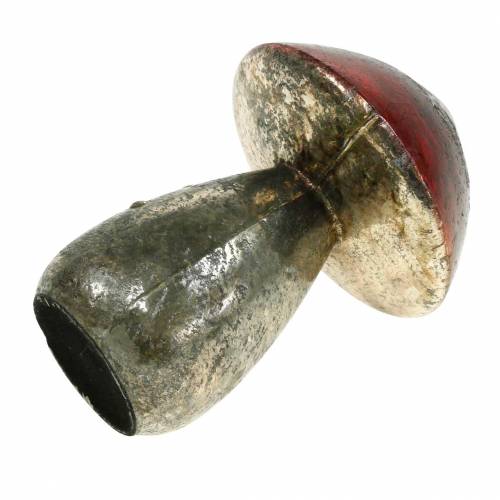 Floristik24 Fungo decorativo in vetro rosso scuro H13cm