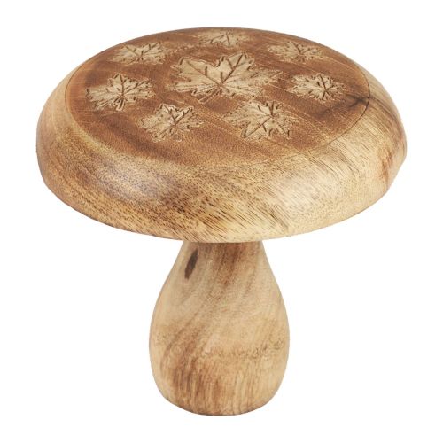 Prodotto Decorazione di funghi in legno decorazione di funghi in legno decorazione autunnale naturale Ø15cm H14,5cm