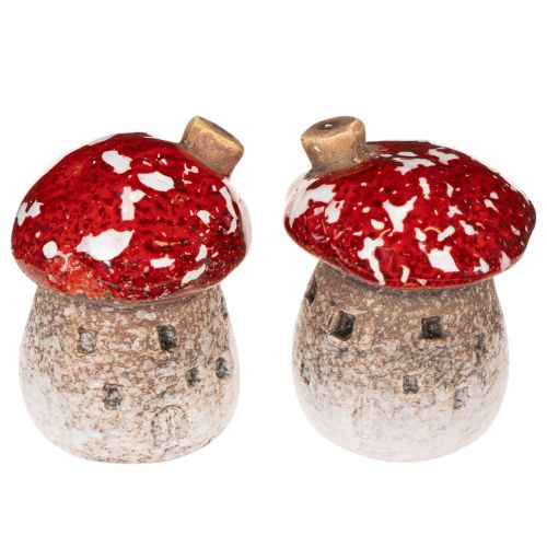 Decorazione per la casa a forma di fungo: Amanita muscaria in miniatura, 6 cm, 2 pezzi acquistare | Floristik24.it