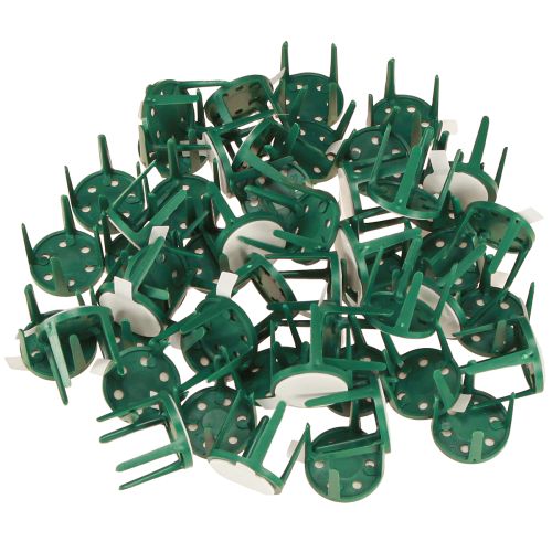 Prodotto Porta spilli con cuscinetto adesivo porta schiuma floreale verde Ø3cm 50 pz