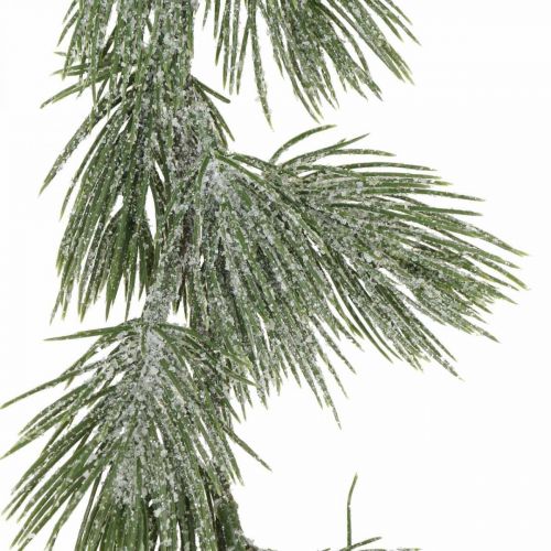 Floristik24 Ghirlanda natalizia decorazione murale ghiacciata in pino artificiale 162 cm