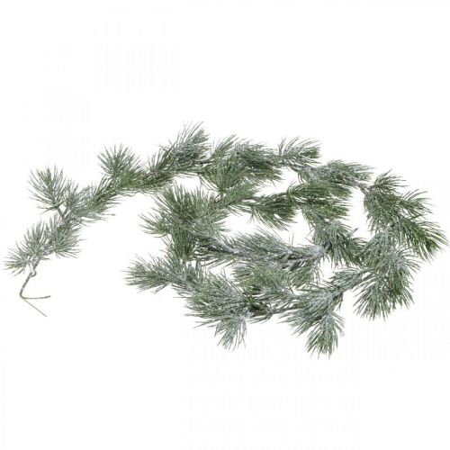 Floristik24 Ghirlanda natalizia decorazione murale ghiacciata in pino artificiale 162 cm