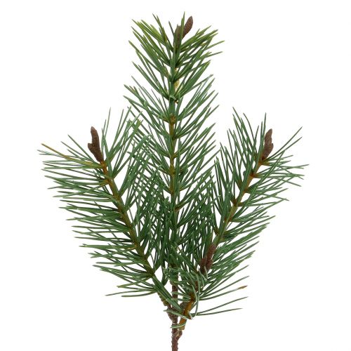 Floristik24 Ramo di pino artificiale verde 33 cm 4 pezzi
