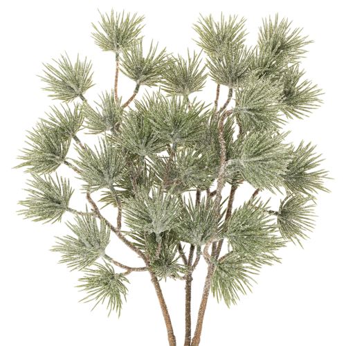 Ramo di abete artificiale, grande ramo di pino per decorazioni invernali, 55 cm, 3 pezzi