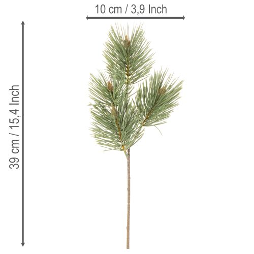Mazzo decorativo di rami di pino artificiali per composizioni floreali, 39 cm, 6 pezzi | Floristik24.it