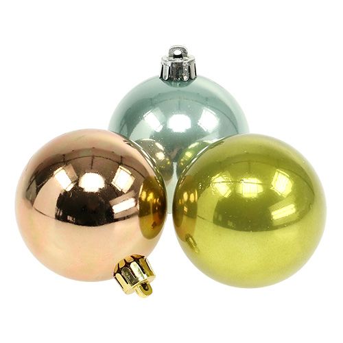 Floristik24 Sfera in plastica Ø6cm colori assortiti. 10 pezzi