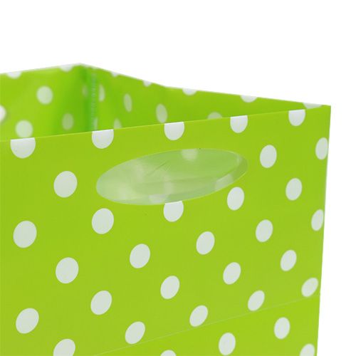 Floristik24 Sacchetto di plastica 12 cm x 12 cm x 12 cm di colore verde. 12 pezzi