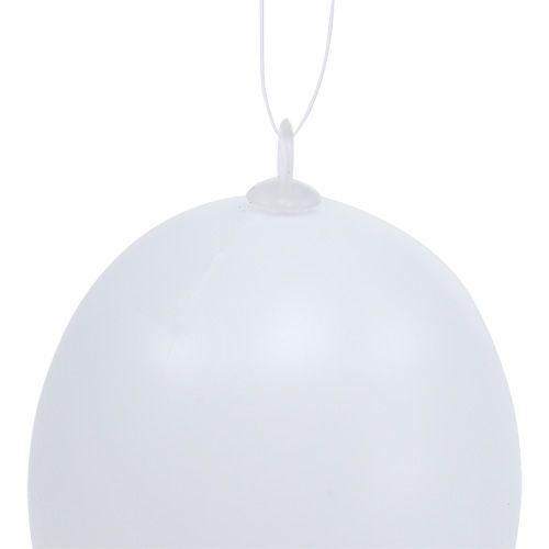 Floristik24 Uovo di plastica da appendere 6cm bianco 12pz