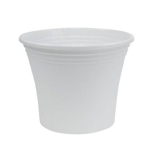 Prodotto Vaso in plastica “Irys” bianco Ø19cm H16cm 1 pz
