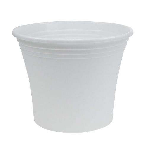 Prodotto Vaso in plastica “Irys” bianco Ø22cm H18cm 1 pezzo