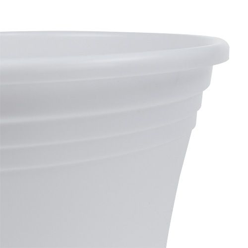 Prodotto Vaso in plastica “Irys” bianco Ø25cm H21cm, 1pz