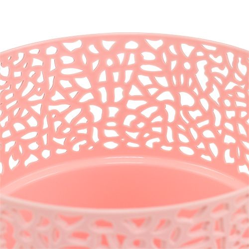 Floristik24 Fioriera in plastica rosa Ø14.5cm H15.5cm 1p