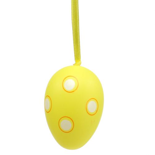 Floristik24 Appendino per uova in plastica giallo 6 cm 12 pezzi