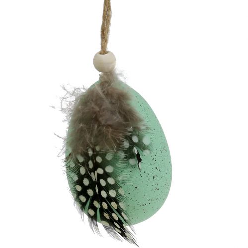 Floristik24 Uova di plastica con colori assortiti di piume 7 cm 6 pezzi