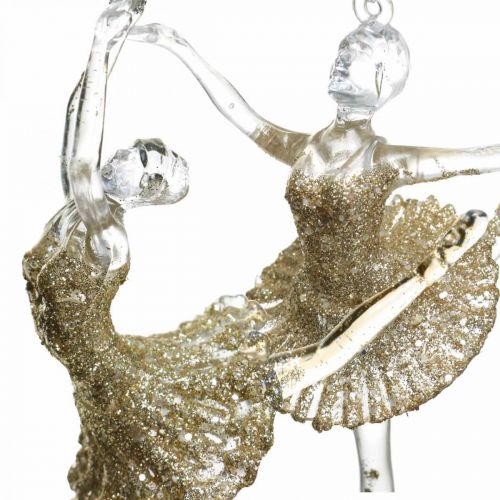 Deco ballerino appendiabiti, decorazioni albero di Natale, ballerina da appendere H14 / 13cm 2 pezzi