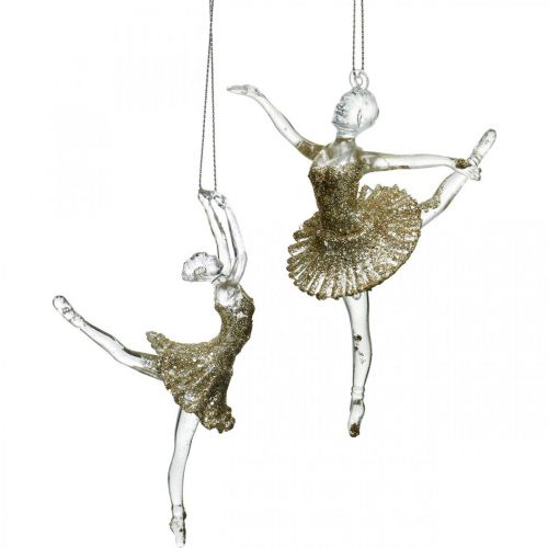 Deco ballerino appendiabiti, decorazioni albero di Natale, ballerina da appendere H14 / 13cm 2 pezzi Deco ballerino appendiabiti, decorazioni albero di Natale, ballerina da appendere H14 / 13cm 2 pezzi