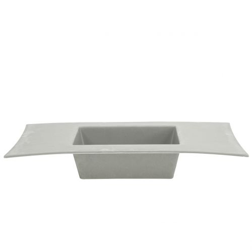 Floristik24 Ciotola per piantare grigio chiaro 30 cm x 14,5 cm