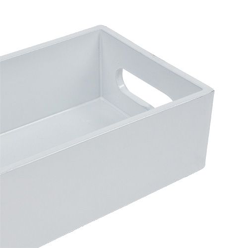 Floristik24 Ciotola di plastica bianca 42 cm x 10,5 cm