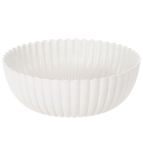 Ciotola decorativa a coste, grande, 25 cm