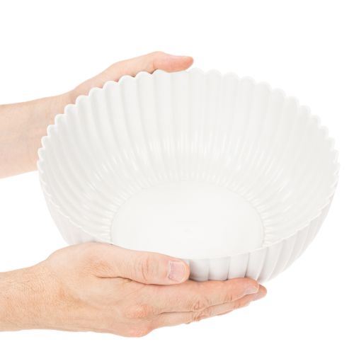 Ciotola decorativa a coste, grande, 25 cm | Floristik24.it
