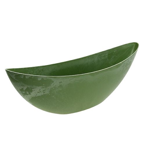 Barca di plastica verde 55,5 cm x 14,5 cm H17,5 cm, 1 pz