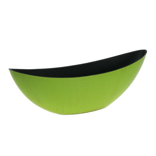 Floristik24 Ciotola decorativa per piante verde nero 34 cm x 11 cm H11 cm