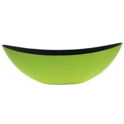 Floristik24 Ciotola decorativa per piante verde nero 34 cm x 11 cm H11 cm