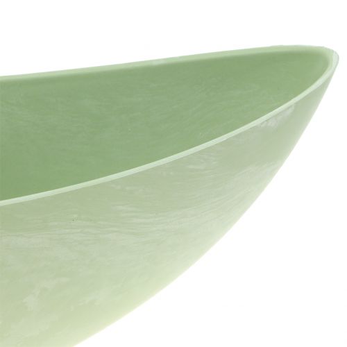 Floristik24 Ciotola decorativa, ciotola per piante, verde pastello 34 cm x 11 cm H11 cm