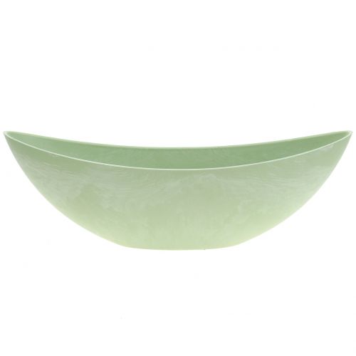 Floristik24 Ciotola decorativa, ciotola per piante, verde pastello 34 cm x 11 cm H11 cm