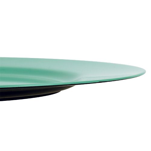 Floristik24 Piatto in plastica Ø33cm turchese