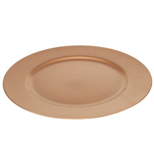 Floristik24 Piatto in plastica rame Ø33cm