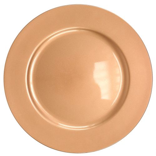 Floristik24 Piatto in plastica rame Ø33cm