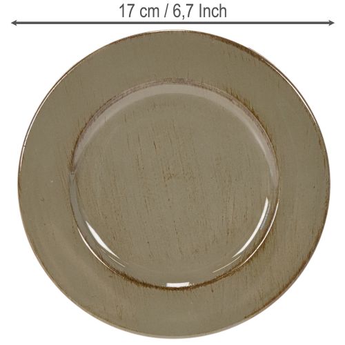 Piattini decorativi o da presentazione, 17 cm, 6 pezzi | Floristik24.it