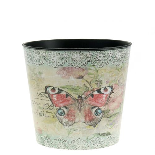 Floristik24 Vaso decorativo vintage farfalla Ø10.5cm