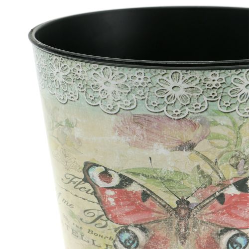 Floristik24 Portavaso vintage farfalla Ø13cm