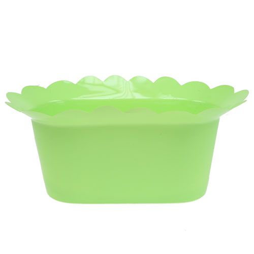 Floristik24 Vaso in plastica ovale colorato assortito. 22x12 cm 10 pezzi