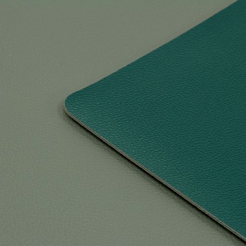 Floristik24 Tovaglietta reversibile ecopelle verde, grigio 4pz
