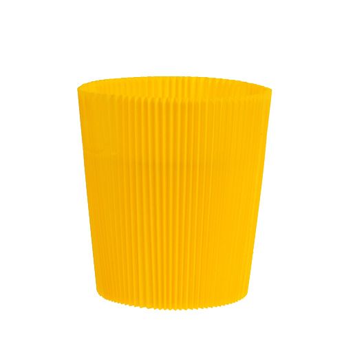 Polsini plissettati gialli 12,5 cm 100 pezzi