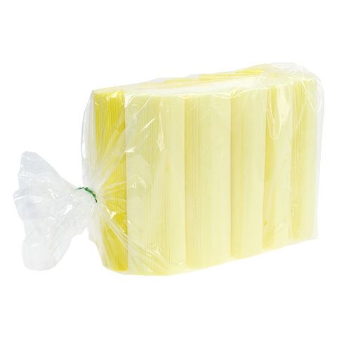 Floristik24 Polsini a pieghe giallo chiaro 18,5 cm 100 pezzi.
