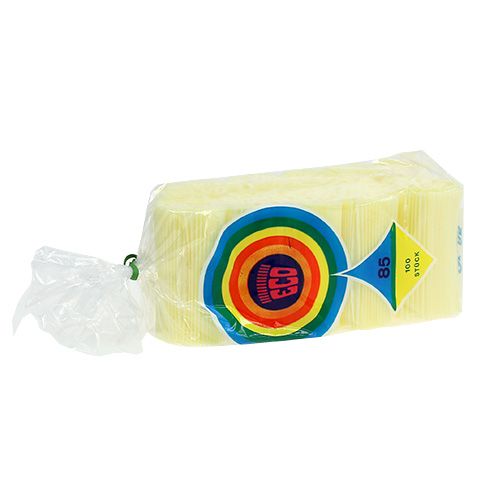 Floristik24 Polsini pieghettati giallo chiaro 8,5 cm 100p.