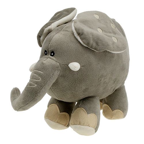 Floristik24 Peluche elefante 35 cm grigio