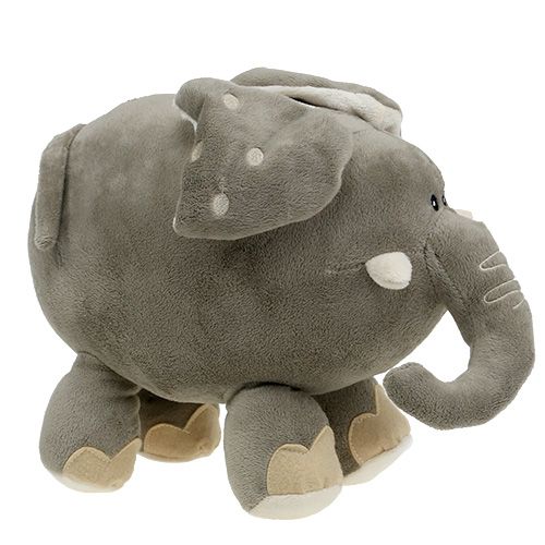 Floristik24 Peluche elefante 35 cm grigio