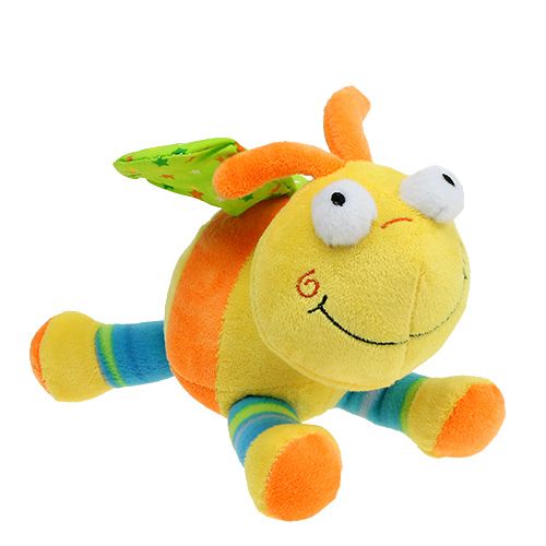 Farfalla in peluche 22,5 cm giallo