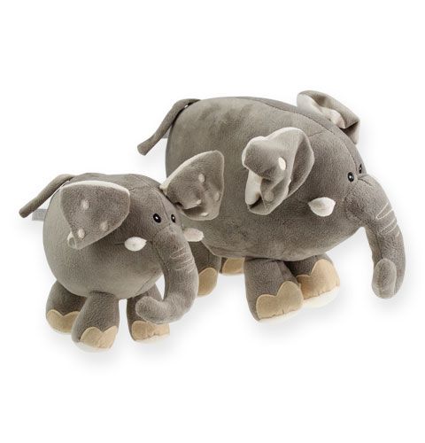Floristik24 Elefante di peluche 20cm grigio