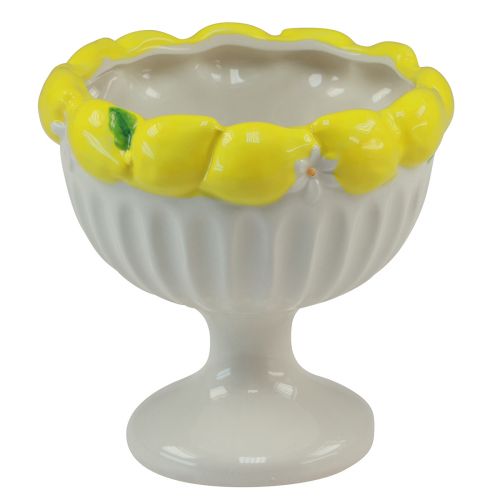 Prodotto Tazza ciotola in ceramica ciotola decorativa limone Ø14,5 cm H14 cm