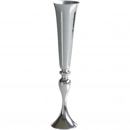 Floristik24 Coppa vaso argento Ø15cm H75cm