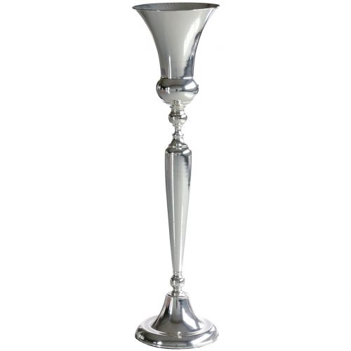 Floristik24 Vaso tazza argento Ø25cm H98cm