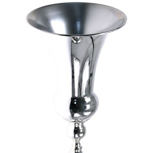 Floristik24 Vaso tazza argento Ø25cm H98cm