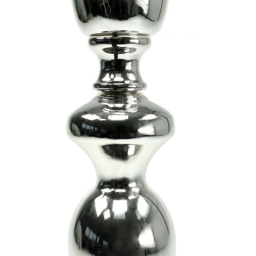 Floristik24 Coppa vaso argento Ø15cm H75cm