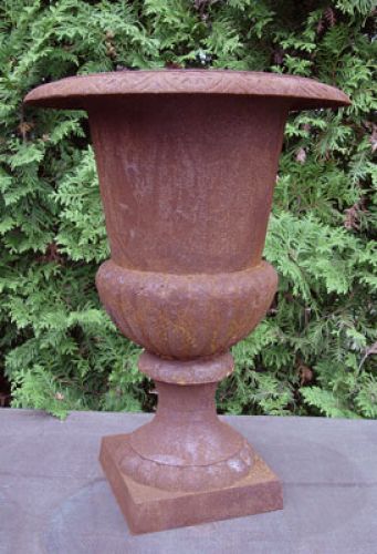 Floristik24 Trofeo in ghisa rosso ruggine H55cm Ø40cm